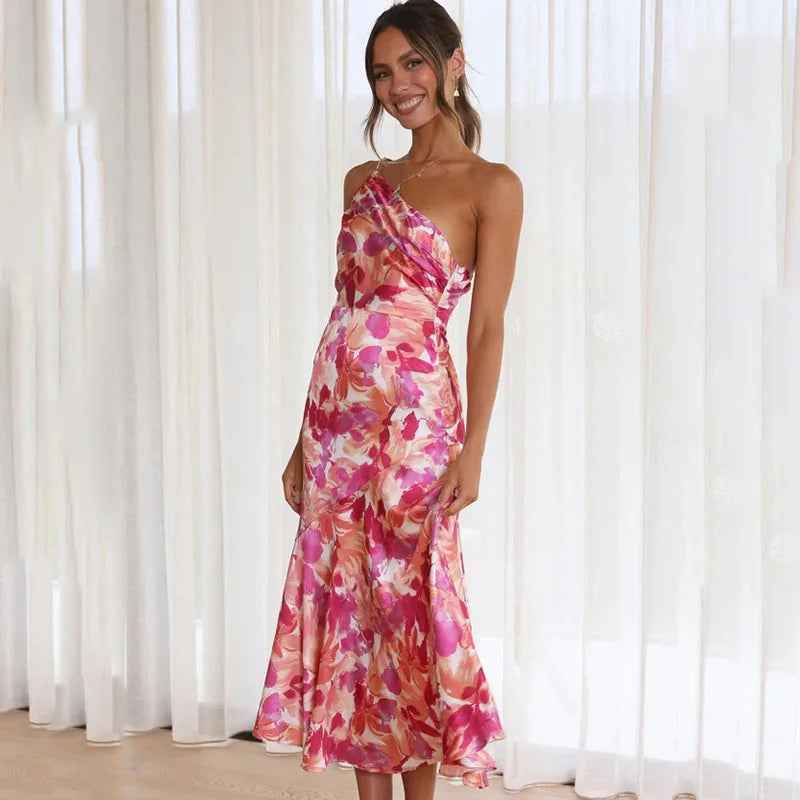 DAGMARA OFF-THE-SHOULDER FLOWERED DRESS