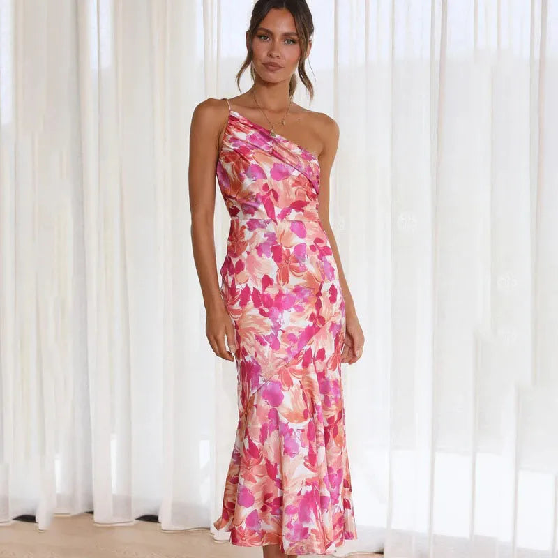 DAGMARA OFF-THE-SHOULDER FLOWERED DRESS