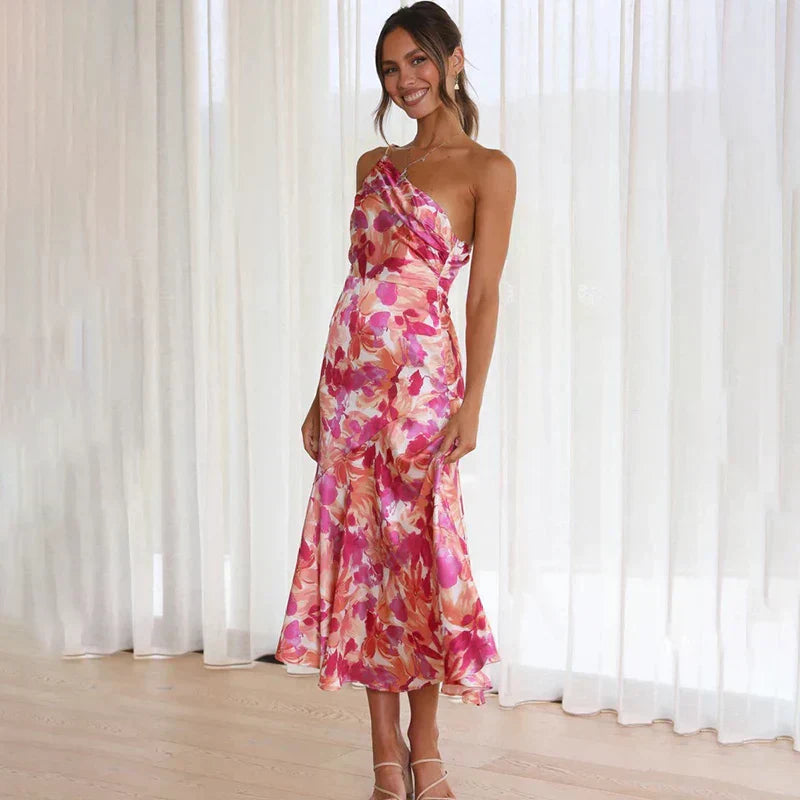 DAGMARA OFF-THE-SHOULDER FLOWERED DRESS