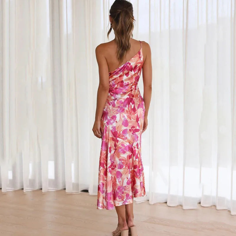 DAGMARA OFF-THE-SHOULDER FLOWERED DRESS