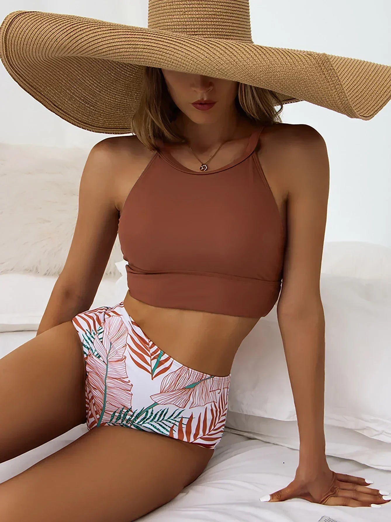 ANSGARD HIGH-WAISTED 2-PIECE SWIMSUIT