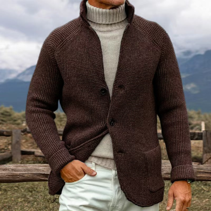 ERWIN - CARDIGAN IN COARSE KNIT LOOK