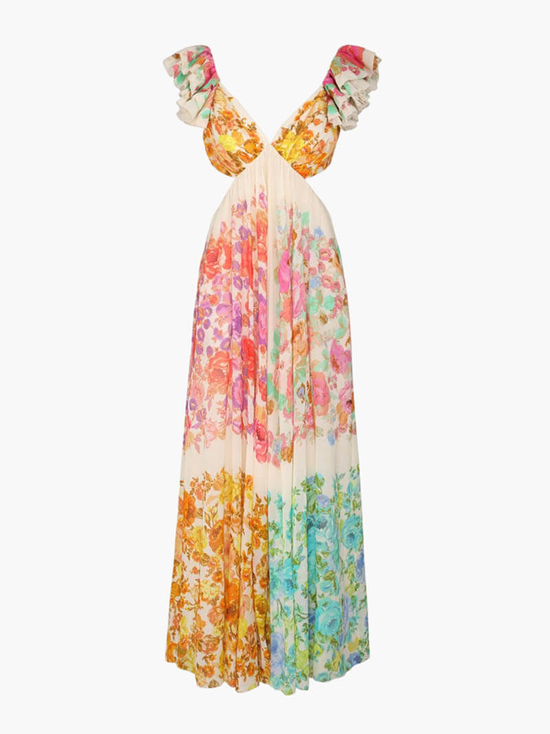 Luise | V-Neck Dress with Open Back