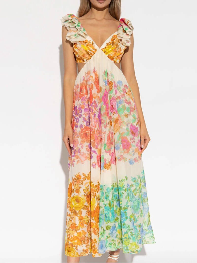 Luise | V-Neck Dress with Open Back