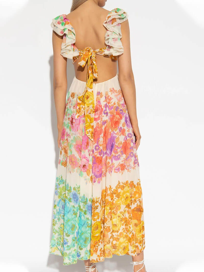 Luise | V-Neck Dress with Open Back