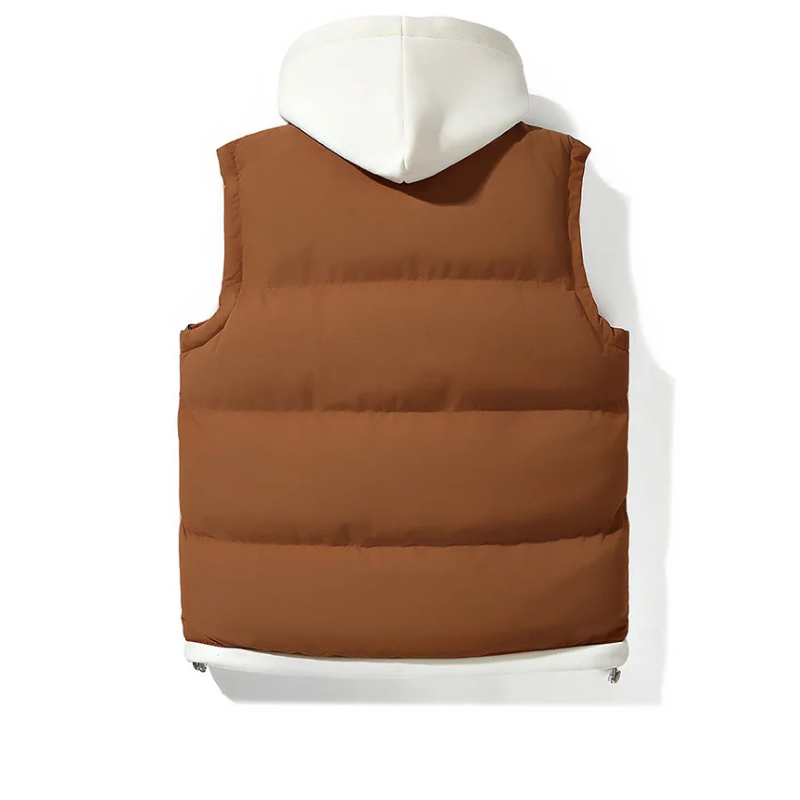 Soft Shell Hooded Puffer Vest