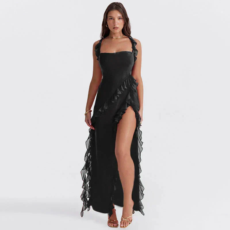 Summer Dress Valerie - Elegant Dress with Slit for Stylish Occasions