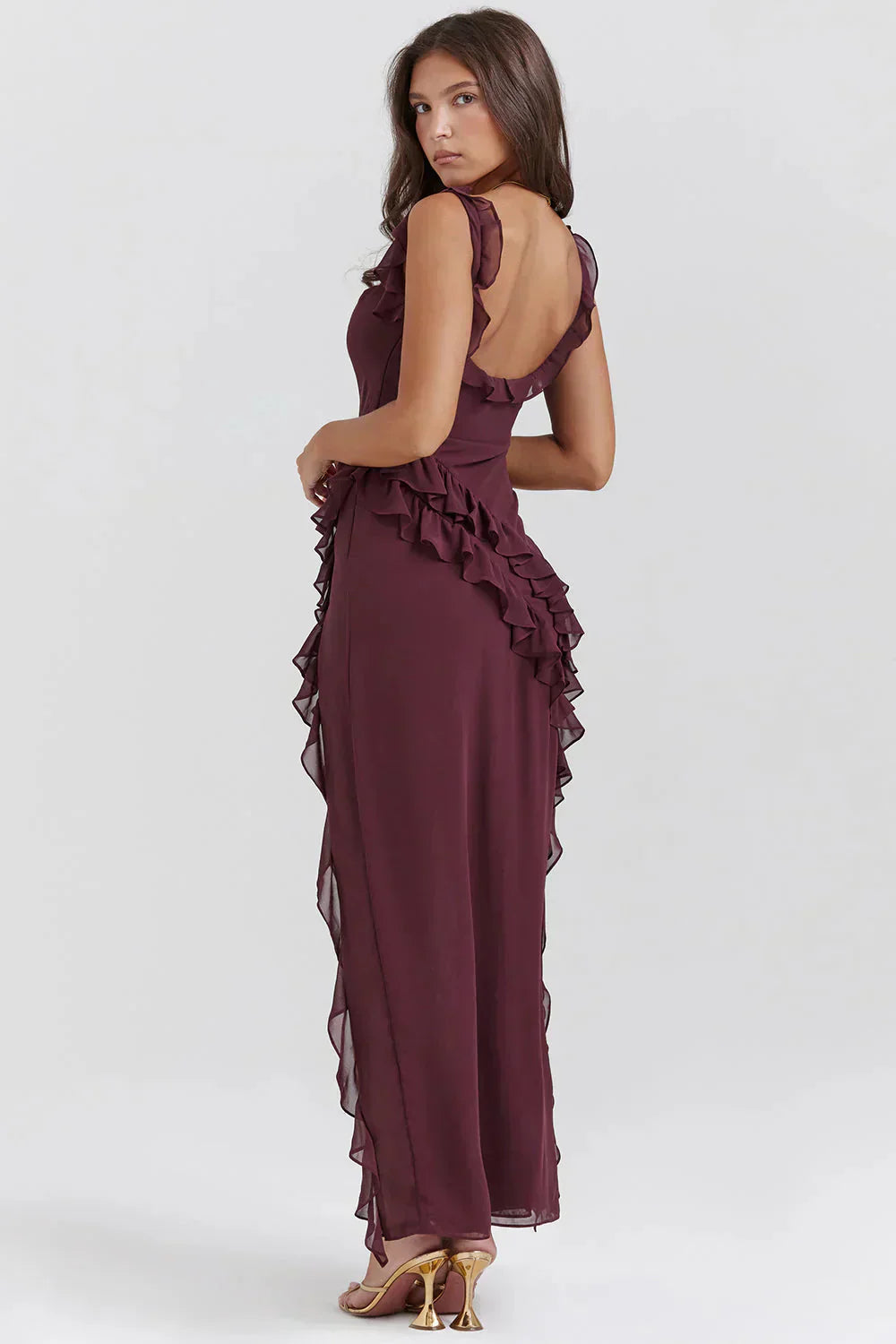 Summer Dress Valerie - Elegant Dress with Slit for Stylish Occasions