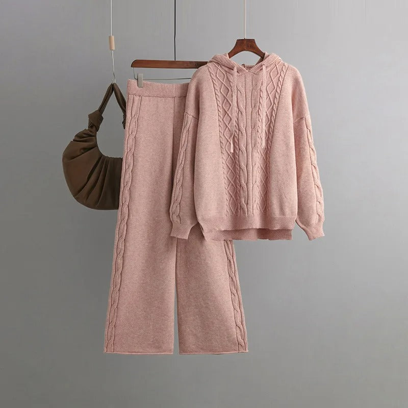 Firenze™ - Comfortable, Oversized Knit Tracksuit Set