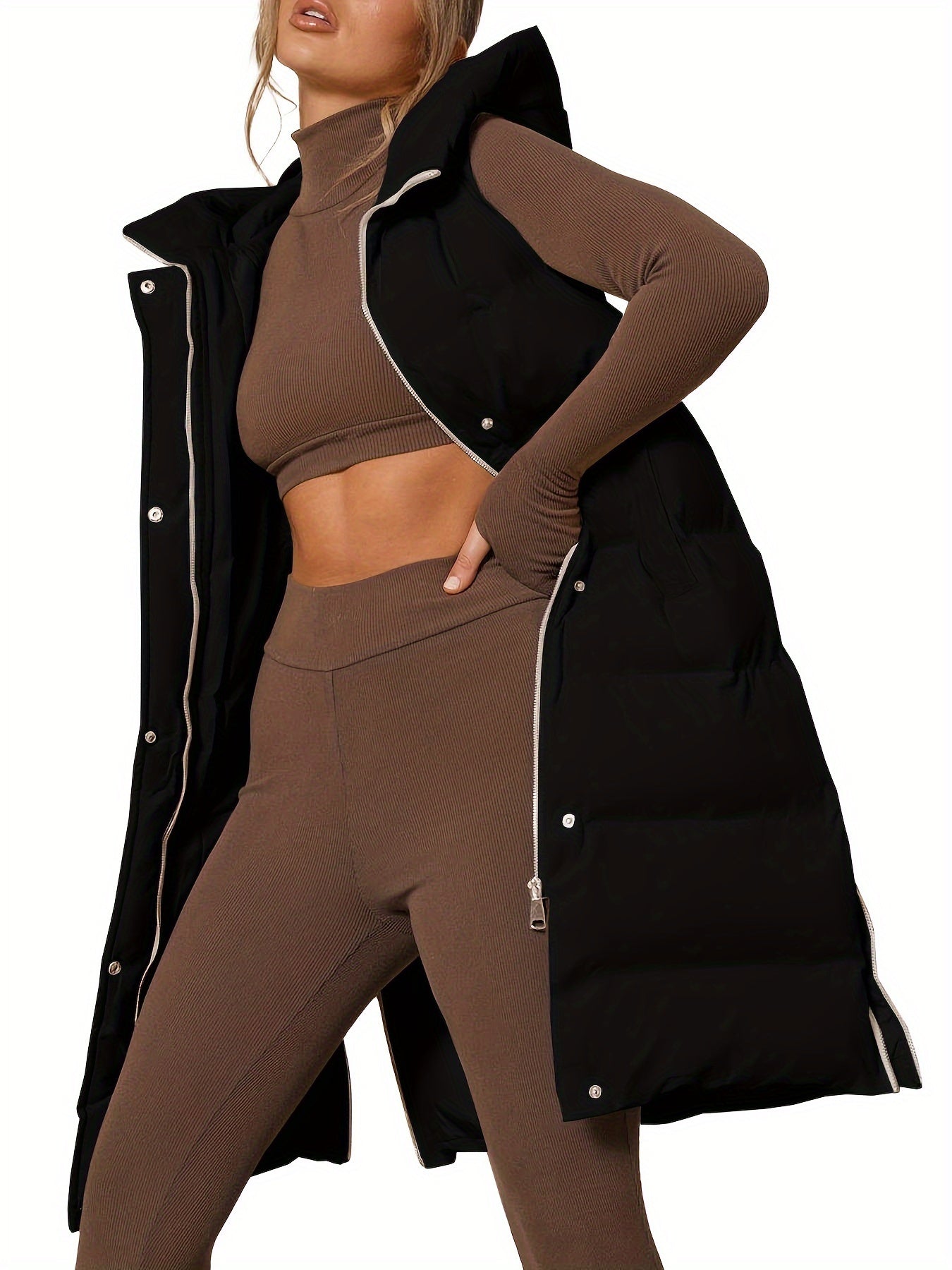 Avalon Longline Vest with Hood