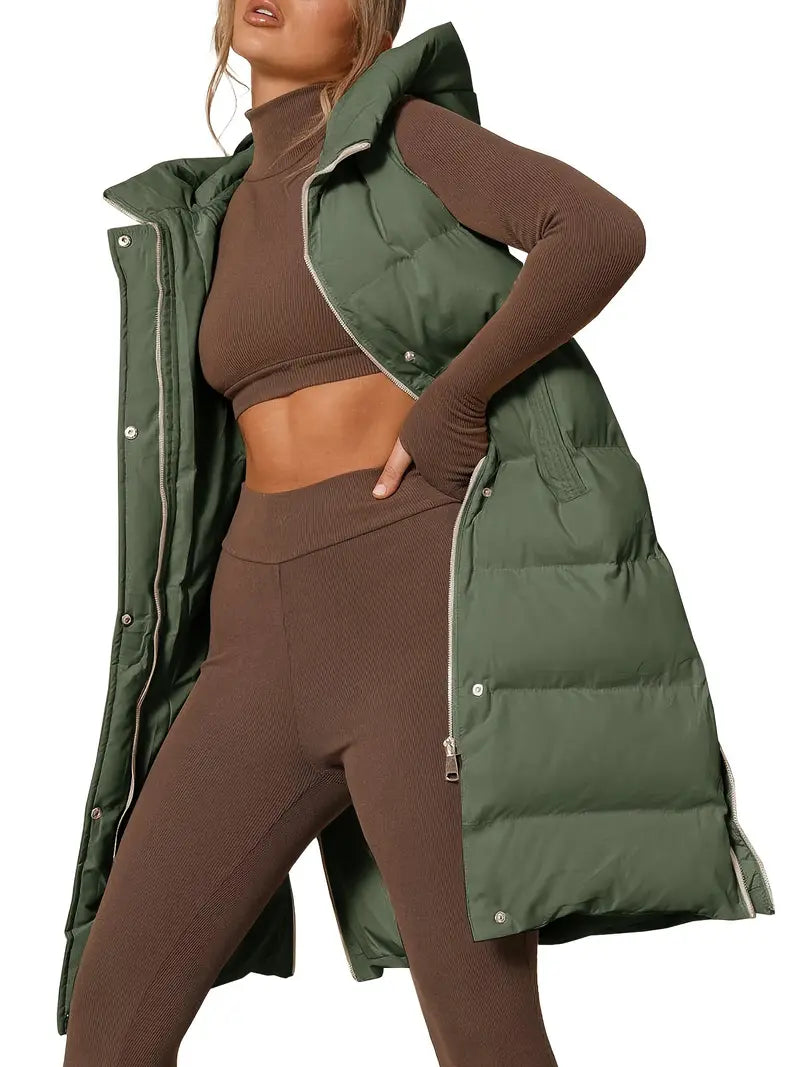 Avalon Longline Vest with Hood
