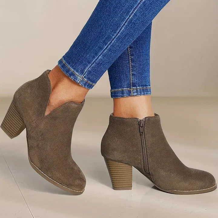 ALEXE™ WOMEN'S ANKLE BOOTS WITH CHUNKY HEEL