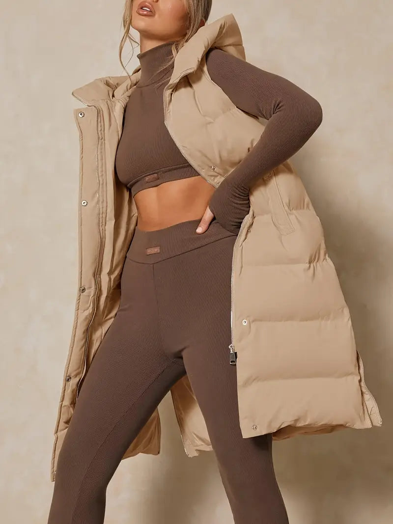 Avalon Longline Vest with Hood