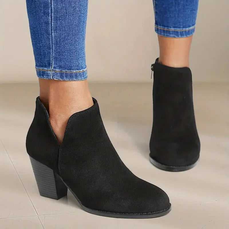 ALEXE™ WOMEN'S ANKLE BOOTS WITH CHUNKY HEEL