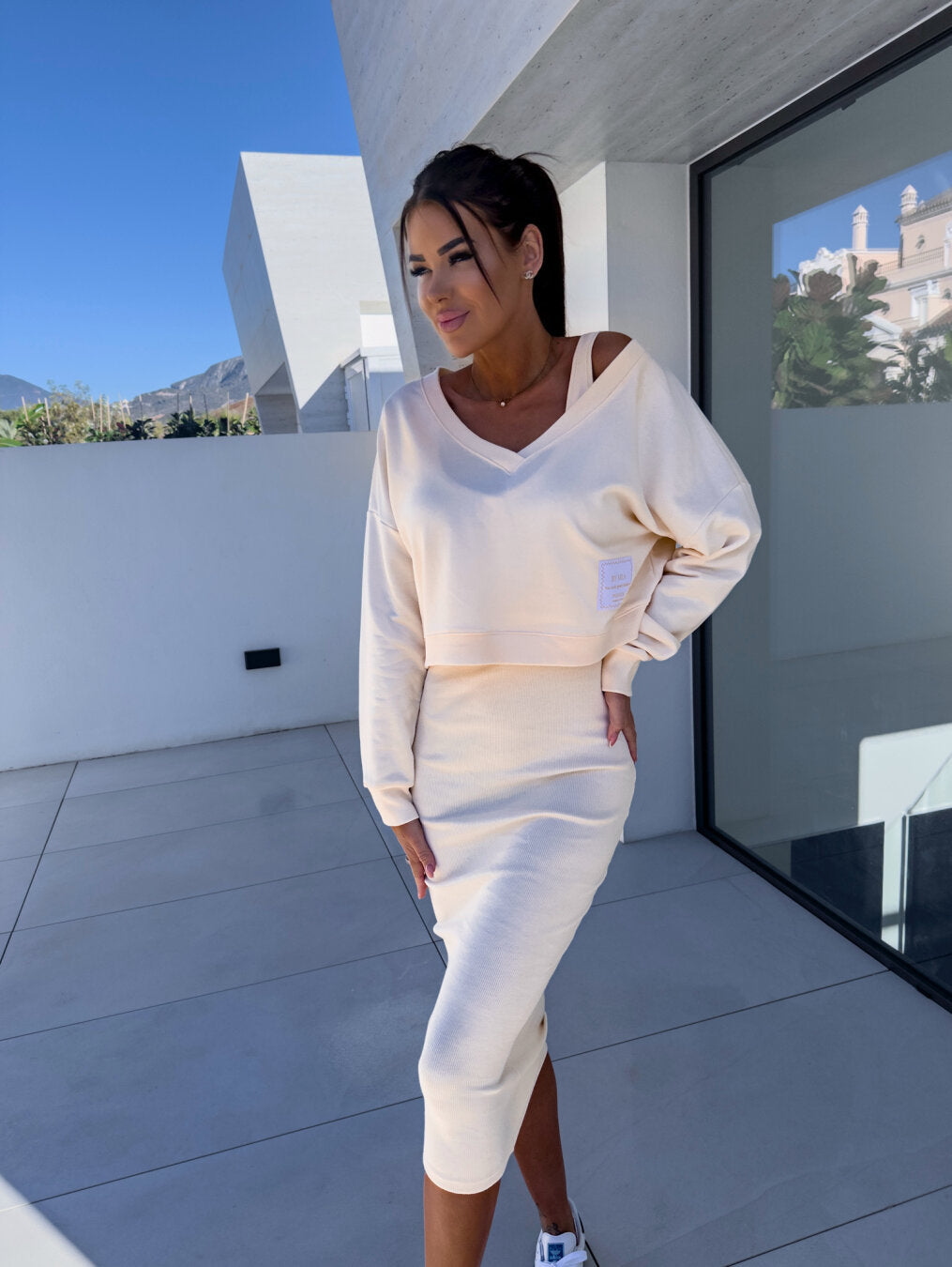 Haile | Comfortable Sweatshirt and Dress Set