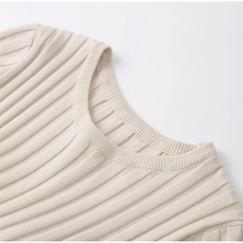 Angela | Solid Color Knit Maxi Dress
