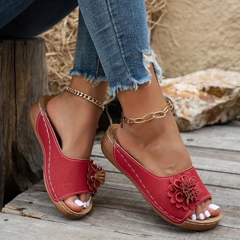 FLORA | Orthopedic Sandals with Floral Pattern