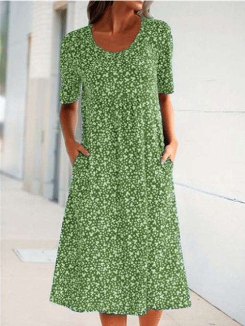 FENRIKE I RETRO-FLOWER DRESS