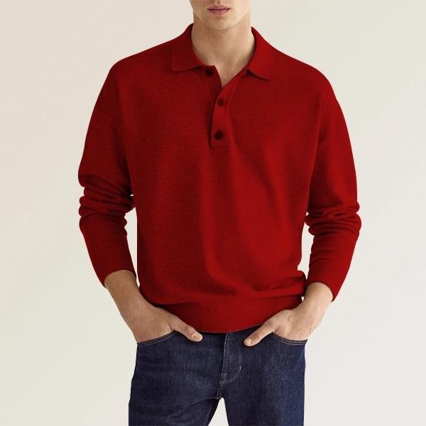 Elegance Edge Polo | Men's Long Sleeve Polo