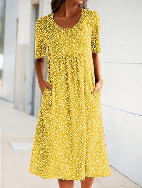 FENRIKE I RETRO-FLOWER DRESS
