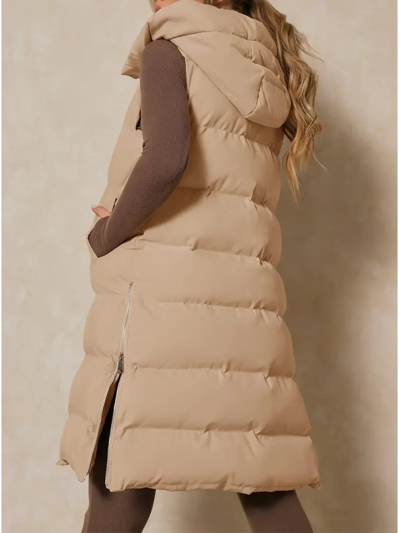 Avalon Longline Vest with Hood