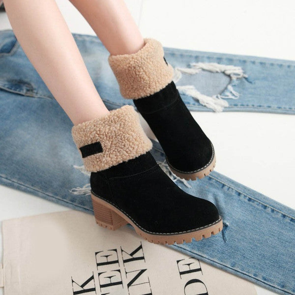 Luisa™ – Stylish Warm Leather Snow Boots