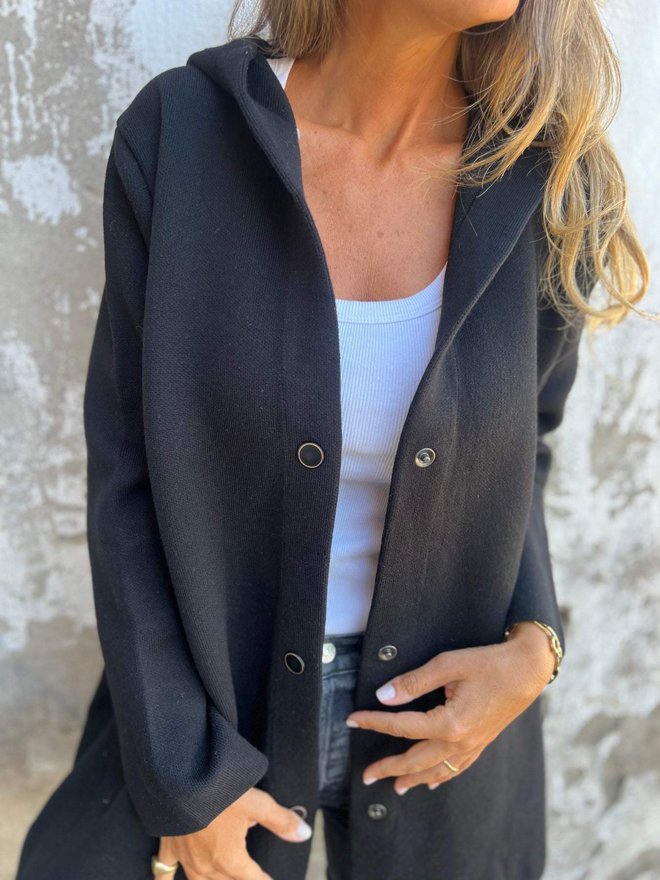 Lisabeth | Casual Single-Breasted Blazer with Hood