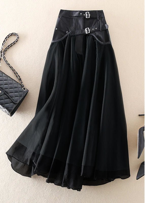 Layla - Elegant Midi Skirt for Women Made of French Patchwork Tulle
