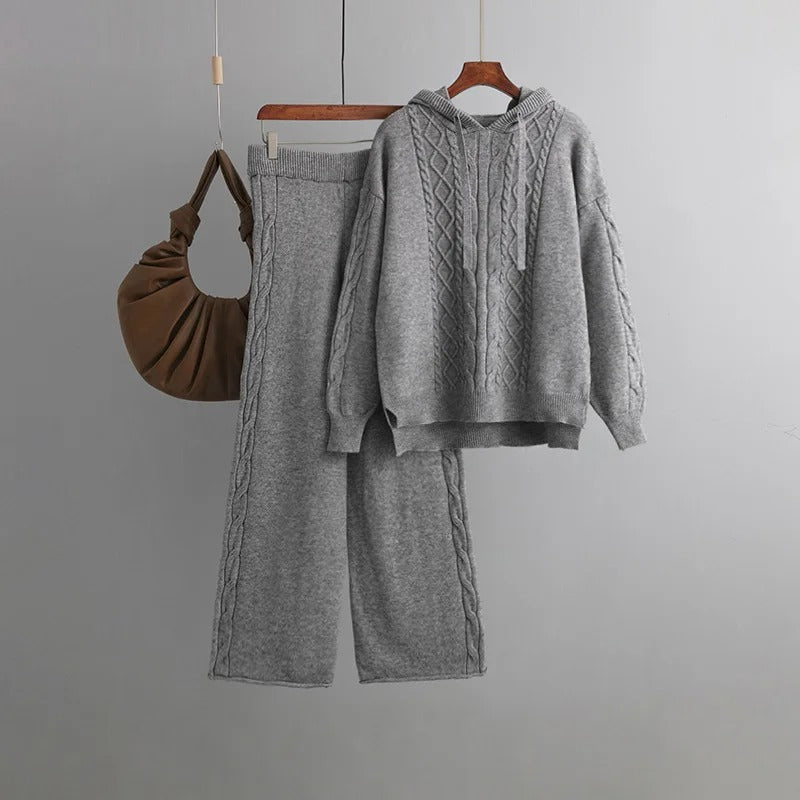 Firenze™ - Comfortable, Oversized Knit Tracksuit Set