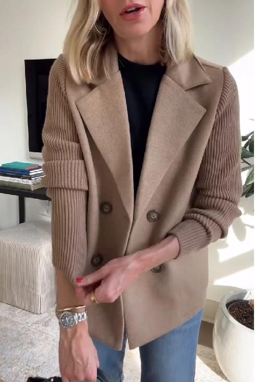 Sorelle™ – Elegant Knit Blazer for Women