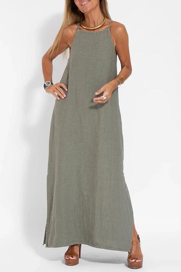 ALWINE I HALTER DRESS