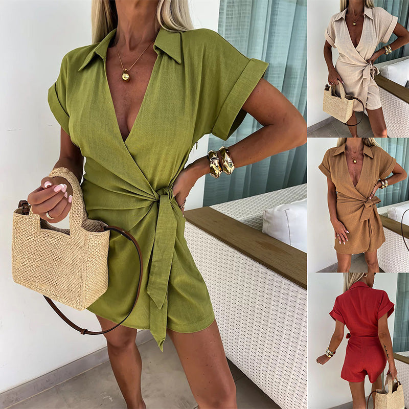 Minna | Dress with V-Neck