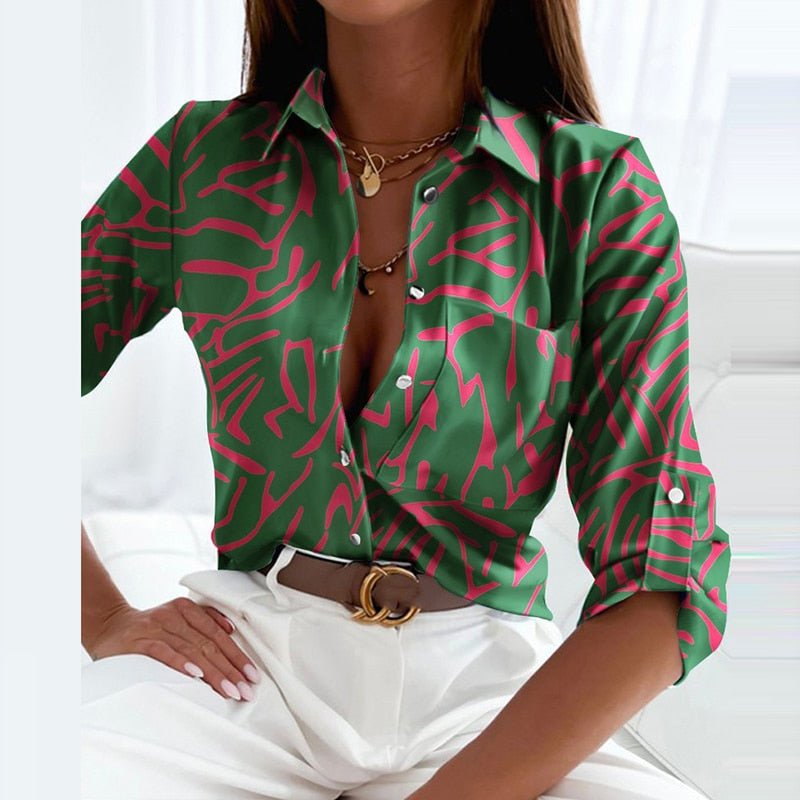 Linda | Blouse with Lapel Collar